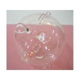 玻璃豬(白) y03286 水晶飾品系列